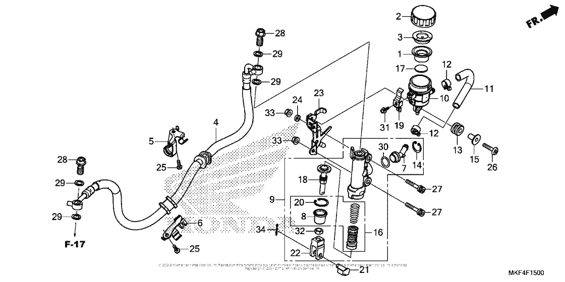 Rear Brake Master Cylinder (1)