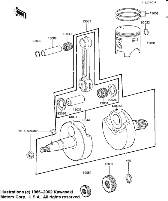 Crankshaft/piston