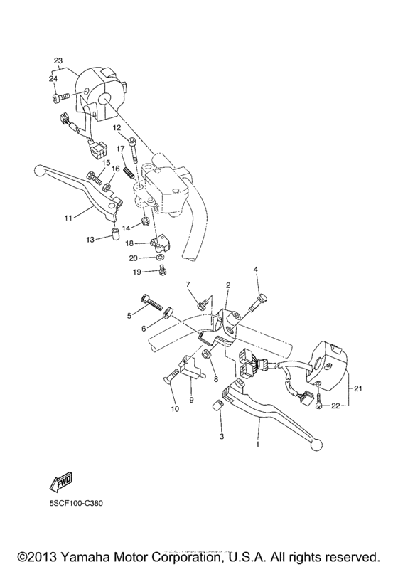 XVS650AT Рулевые переключатели