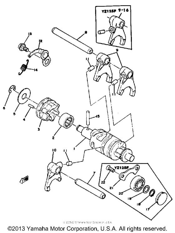 Shift cam - fork