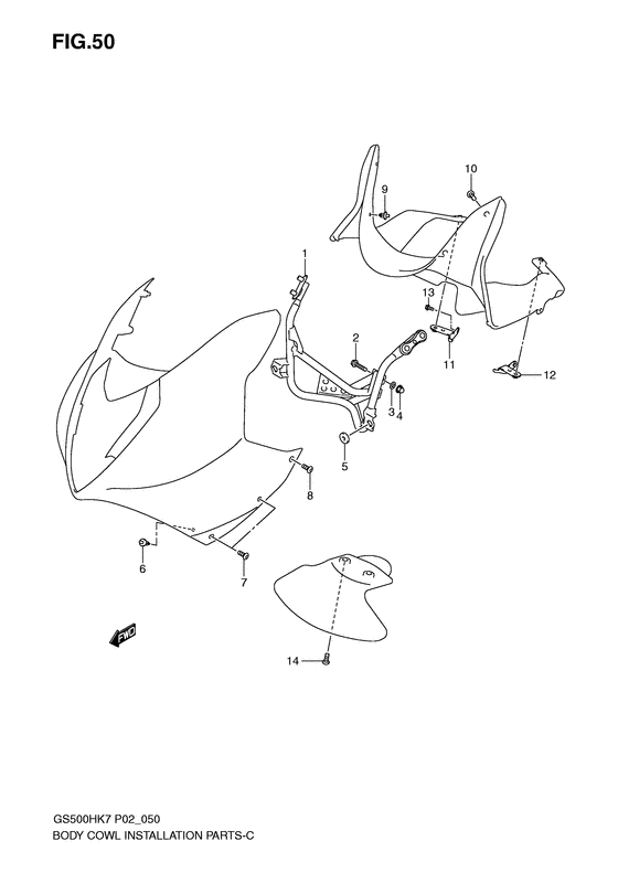 Body cwl installation parts