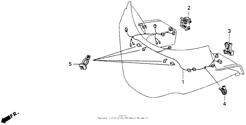 Fairing sub harness