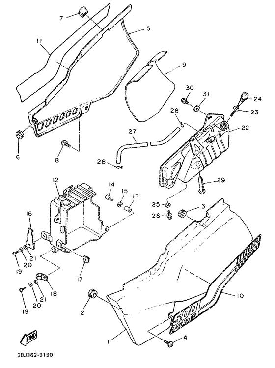 Side cover / oil tank