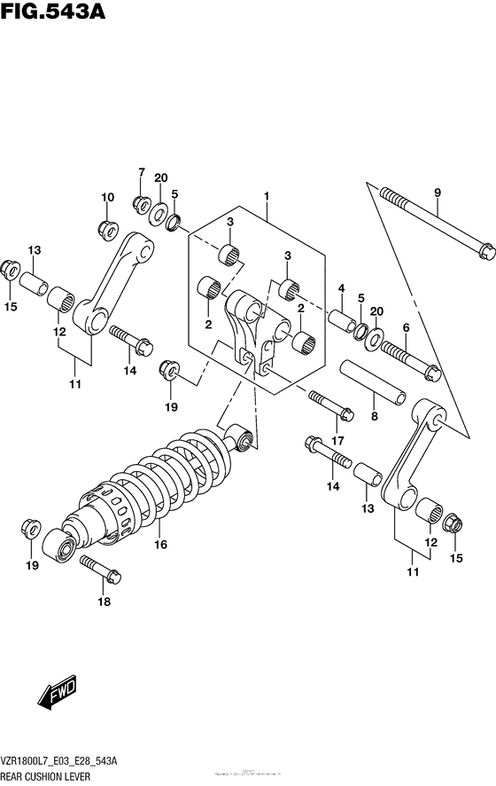 Rear Cushion Lever (Vzr1800L7 E28)