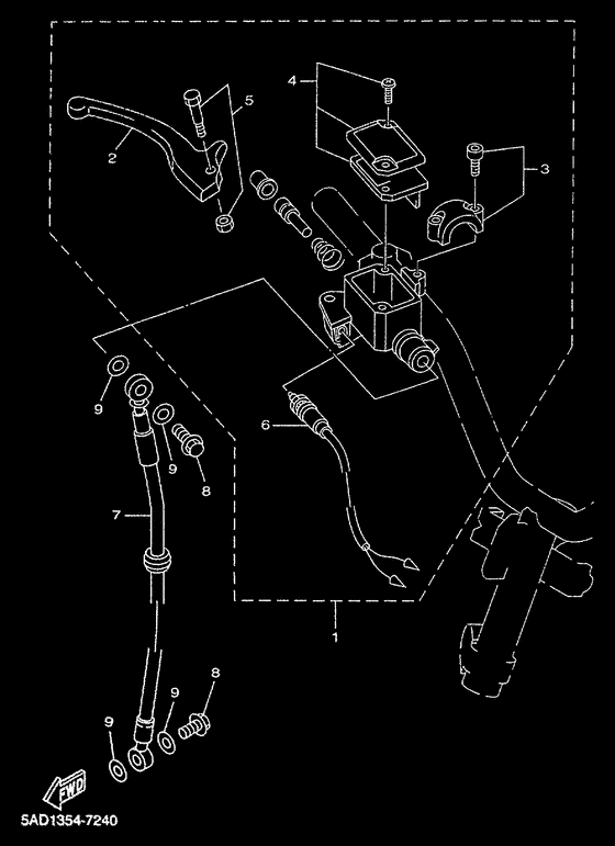 YN50R Главный тормозной цилиндр