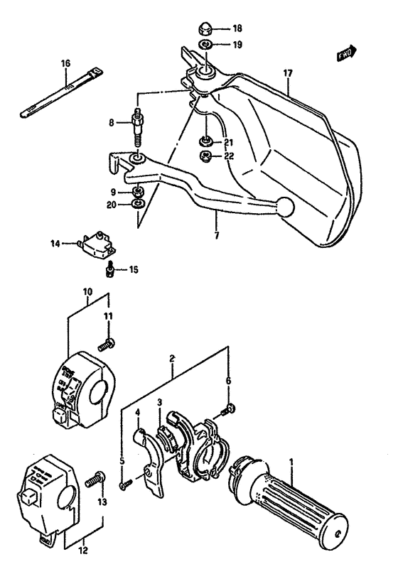 Right handle switch