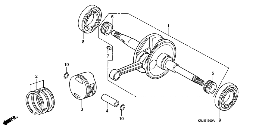 Crankshaft/piston