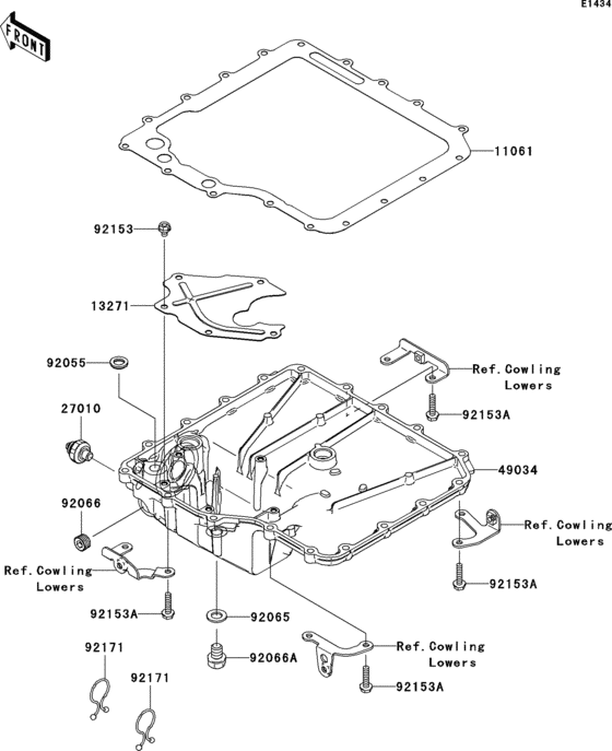 ZX1400 Маслянный поддон