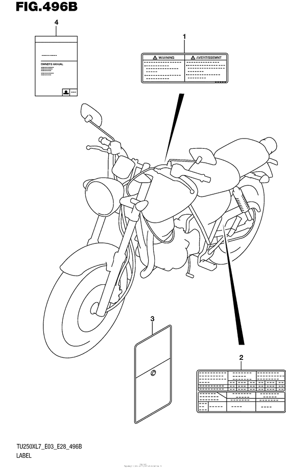 Label (Tu250Xl7 E28)