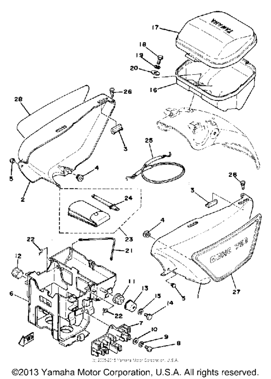 Side cover - battery box