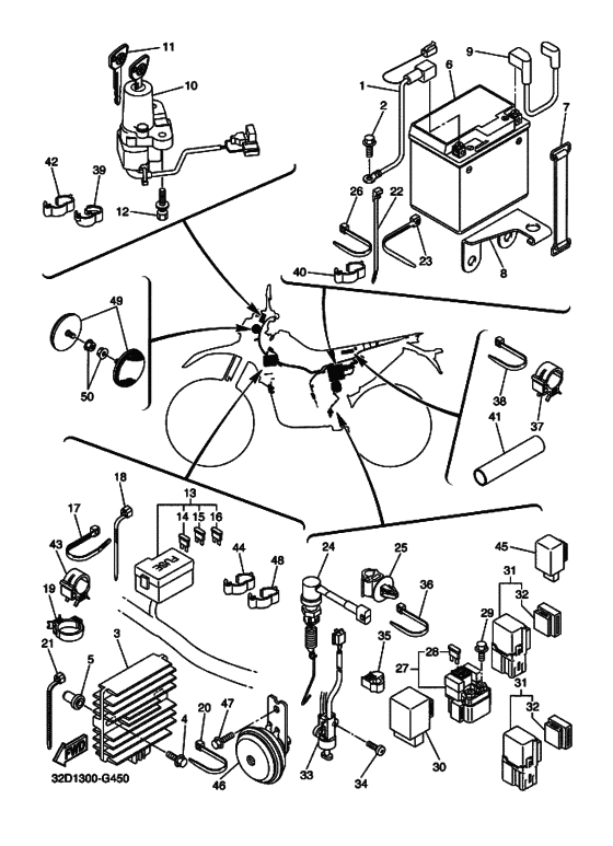 WR250X Equipo electrico