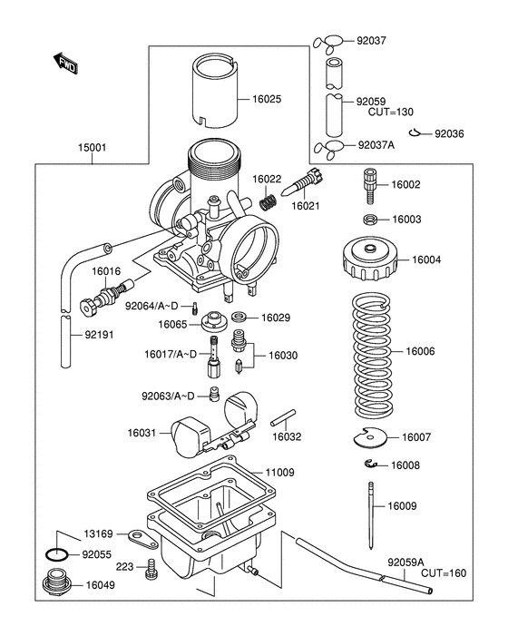 RM60 Carburetor assy