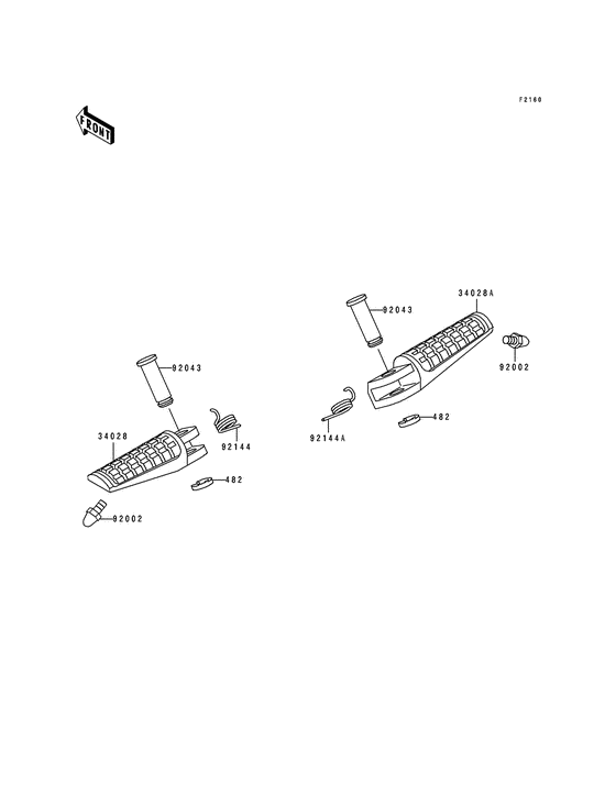 ZX750 Подножки