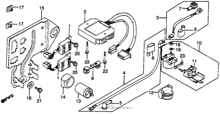 Electric plate + spark unit
