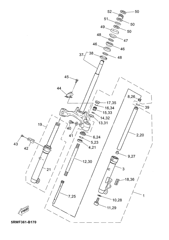 CS50Z Передняя вилка