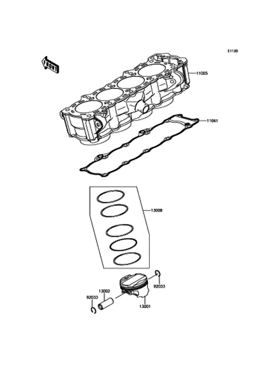 KLZ1000 Цилиндр и поршни