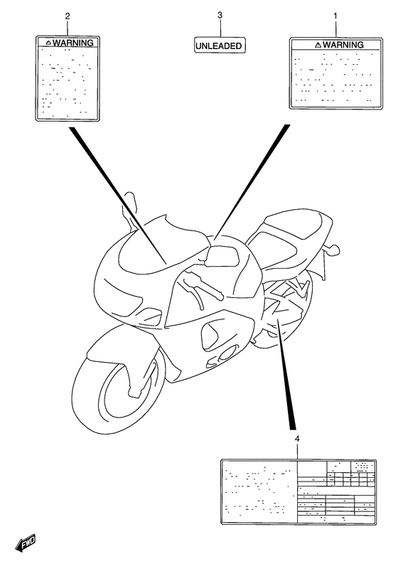 GSX-R750 Наклейки