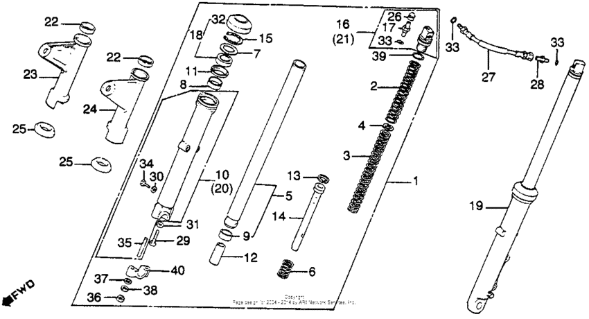 Cm450a/cfront fork