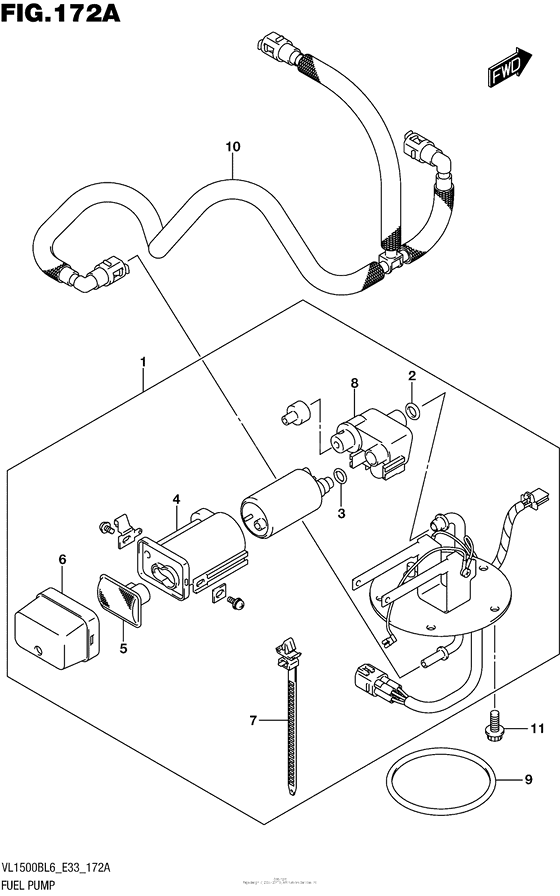 VL1500B Топливный насос