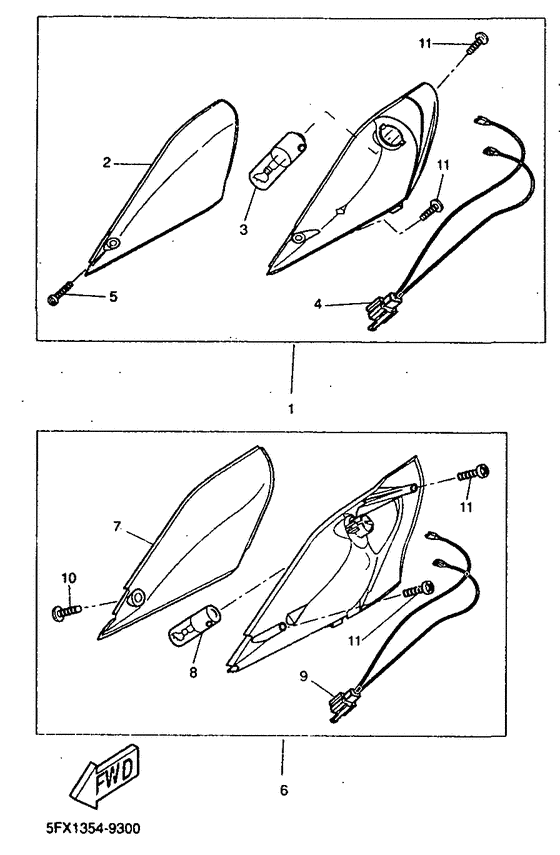 CW50RS Поворотники