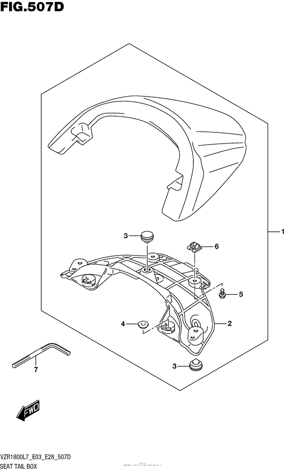 Seat Tail Box (For Pgz) (Vzr1800Bzl7 E28)
