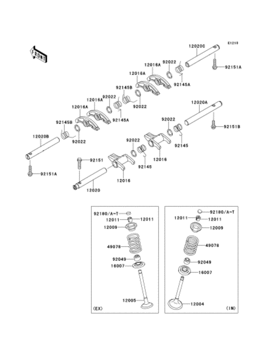 Rocker arms/valves