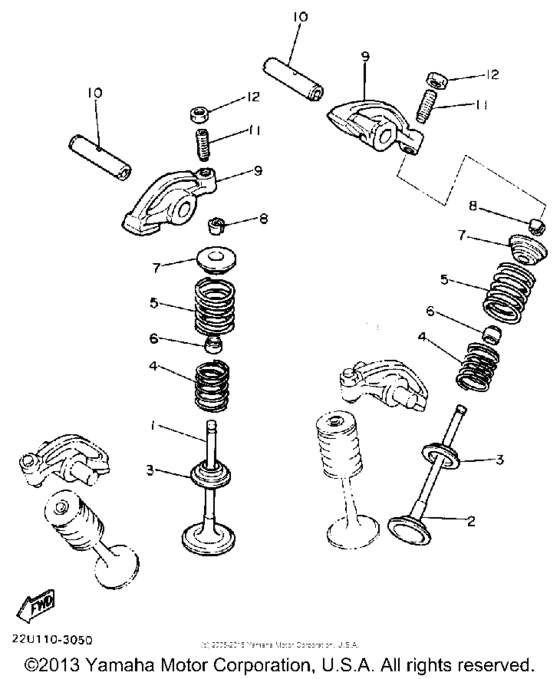 XV535U Клапана