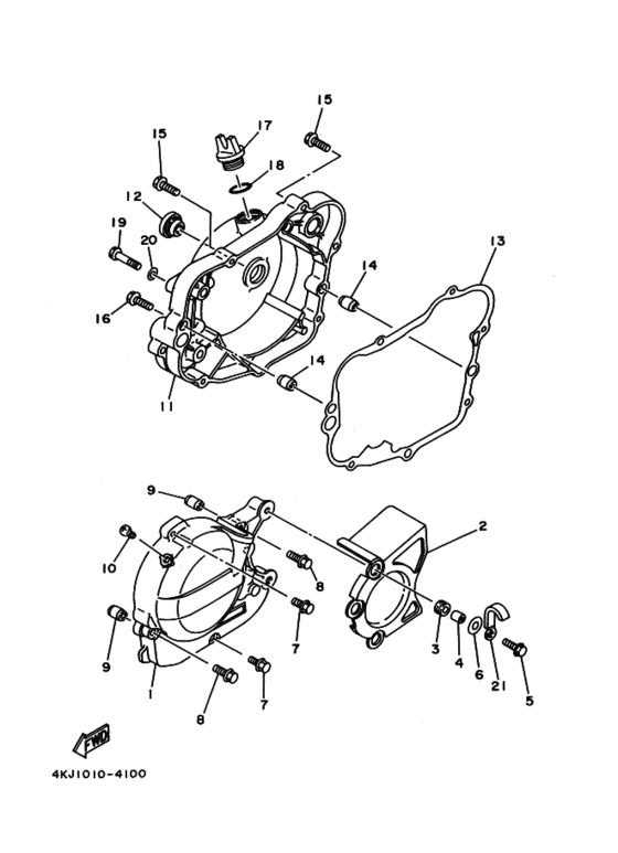 Crankcase cover ass`y  (v