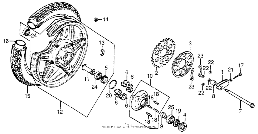 Rear wheel 78