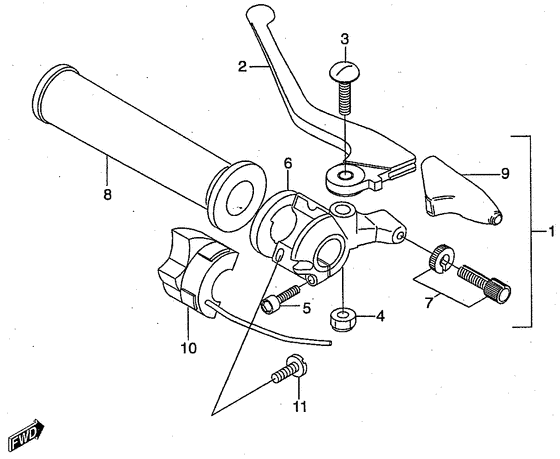 Left handle switch