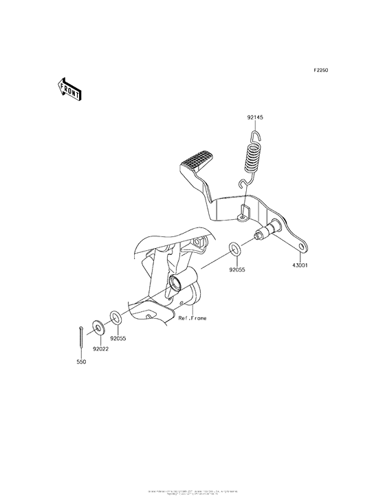  Педаль тормоза