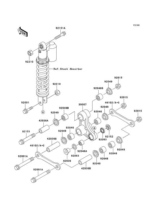 KX65 Задняя подвеска