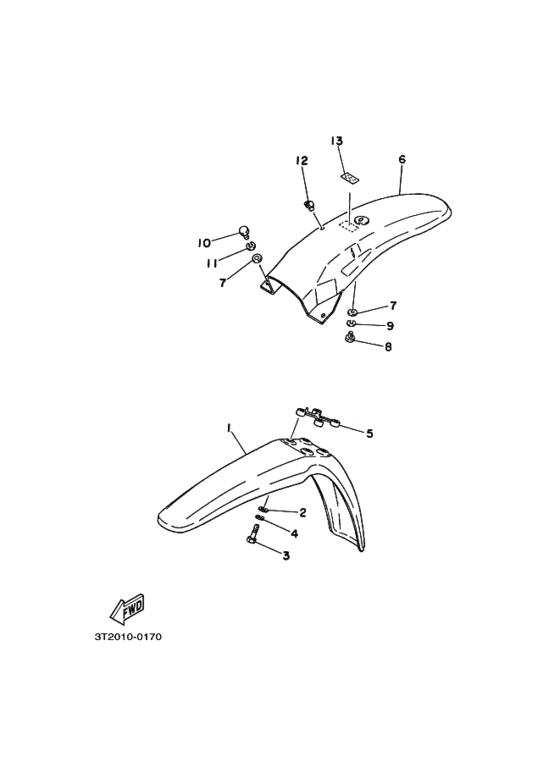 MR50 Крыло переднее в сборе