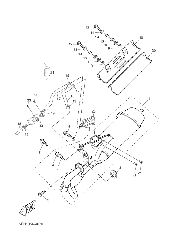 CW50RS Выхлопная система