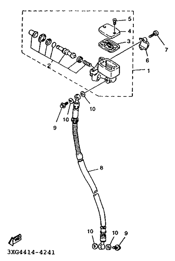 XC125K Главный тормозной цилиндр
