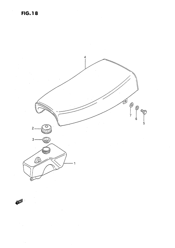 Oil tank - seat