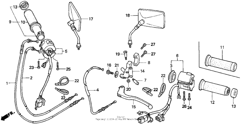 Handle switch cables