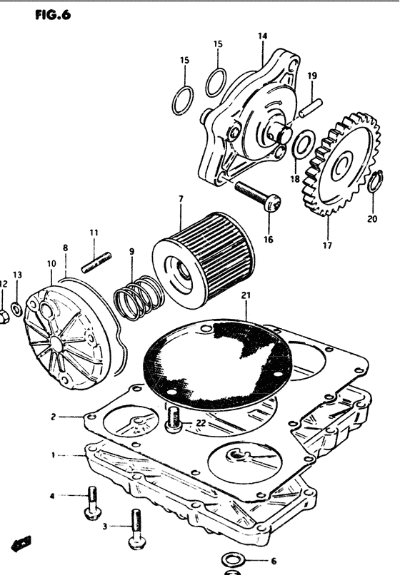 Oil pump - oil filter