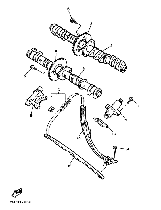 Camshaft. chain