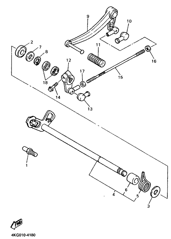 XJR1200 Вал переключения