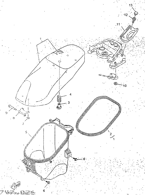 YN50R Сиденье
