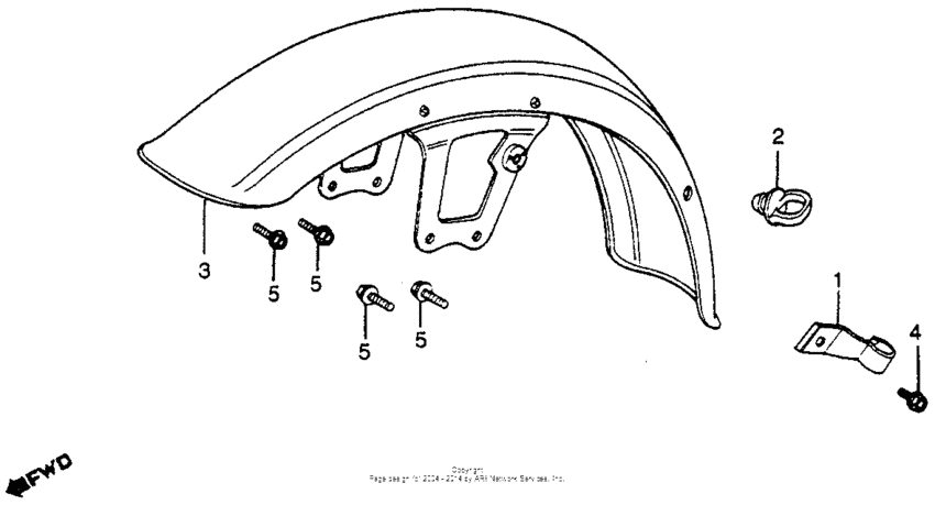 CM450 Переднее крыло
