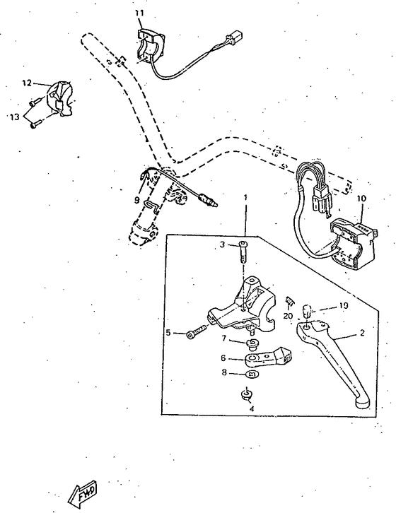CW50RSX Handle switch. lever
