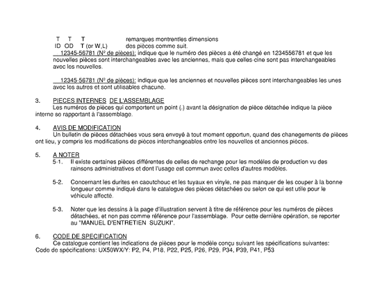 UX50 Catalog preface