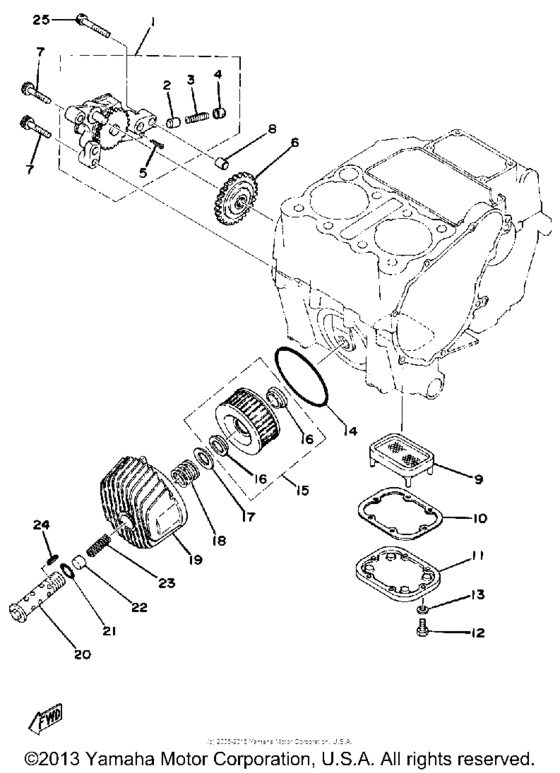 Oil pump-oil cleaner