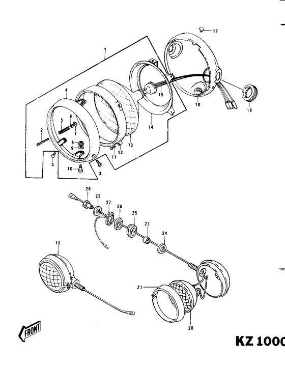 Headlight/pursuit lights