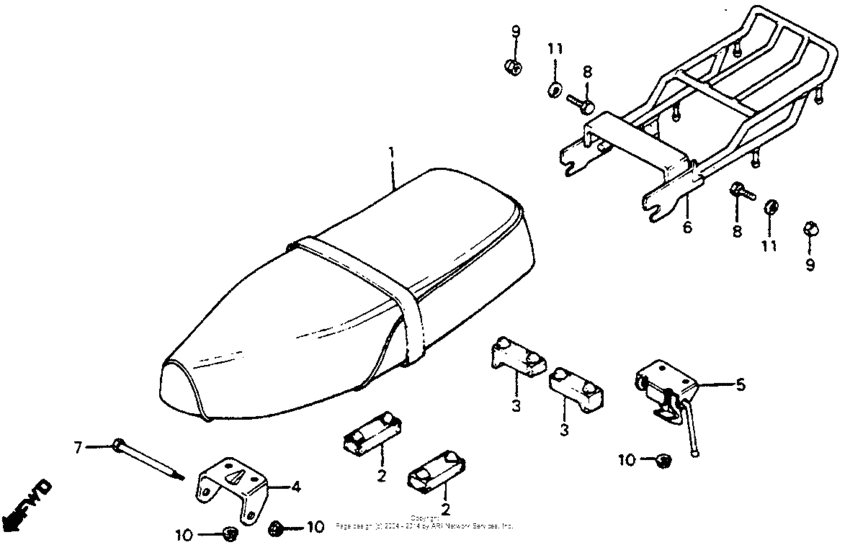 Seat + rear carrier
