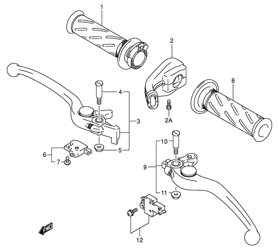 GSX1400 Рулевой рычаг
