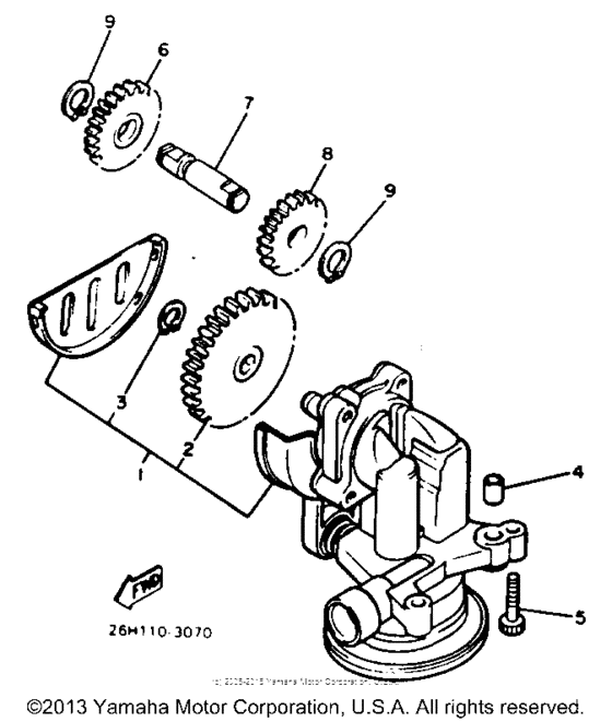 XVZ12DN Масляный насос