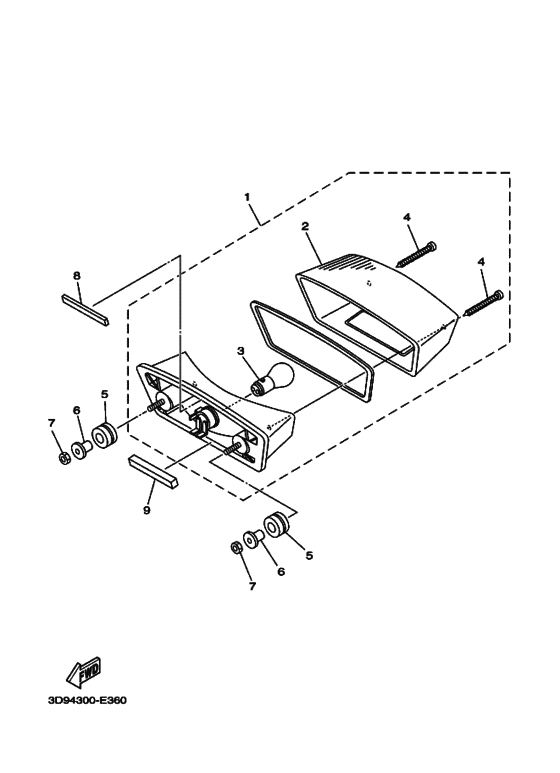 Taillight unit ass`y